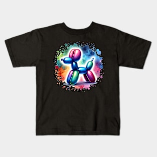 Balloon dog - colorful splash Kids T-Shirt